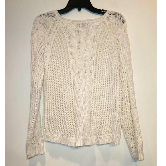 Buffalo David Bitton cream open weave sweater - xl - Picture 4 of 4